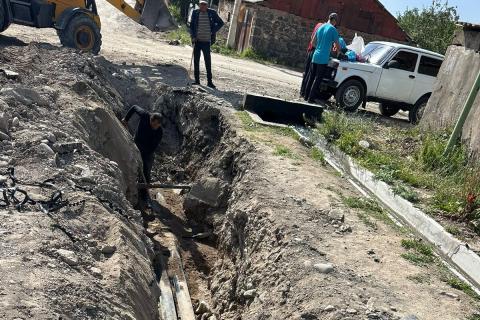 Լուսակունքում խմելու ջրատար ցանց է կառուցվում