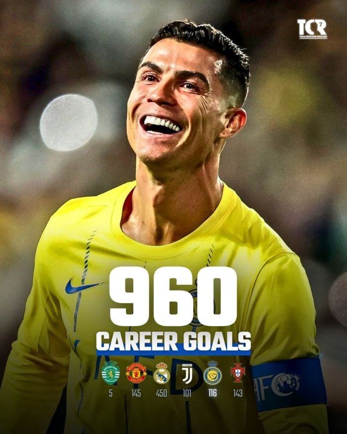 Ֆուտբոլի Սաուդյան Արաբիայի առաջնության 17-րդ տուրում «Ալ Նասրը» հյուրընկալվեց «Դամակին» եւ առավելության հասավ 2:1 հաշվով։ Հյուրերի հաղթական գոլը խփեց 40-ամյա պորտուգալացի հարձակվող Կրիշտիանու Ռոնալդուն։ Նա խփեց 960-րդ գոլը կարիերայում։ «Ալ Նասրը» 37 միավորով երկրորդն է, «Դամակը» 15-րդն է՝ 11 միավոր։ Սաուդյան Արաբիայի առաջնություն, 17-րդ տուր «Դամակ» - «Ալ Նասր»՝ 1:2 (տեսանյութ) Ջամալ Հարկաս, 68 - Աբդուլռահամ Ղարիբ, 5, Կրիշտիանու Ռոնալդու, 50 1st 960th pic.twitter.com/uRewIY3T9I — Ronaldo Index (@Ronaldo_Index) January 21, 2026 Հետևեք NEWS.am SPORT-ին Facebook-ում, Twitter և Telegram-ում