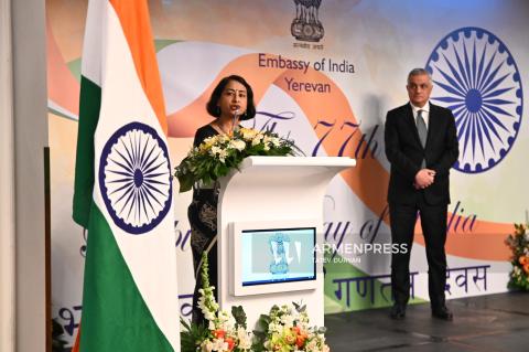 Мероприятие, посвященное национальному празднику Индии — 77-й годовщине Республики