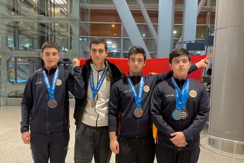 Юные стрелки завоевали бронзовые медали в командном первенстве на чемпионате Европы