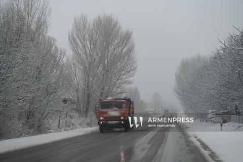 Все дороги межгосударственного и республиканского значения в Армении открыты