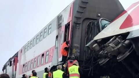 Число пострадавших в результате крушения поезда под Ульяновском достигло 35