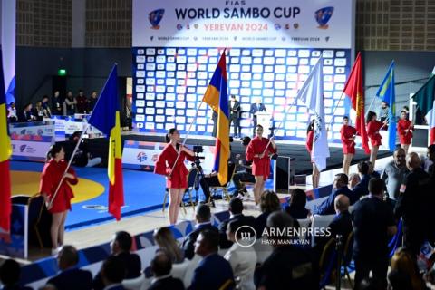 В Ереване прошла церемония открытия Кубка мира по самбо